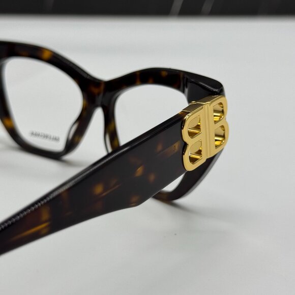 NEW BB0312O 002 BALENCIAGA HAVANA WOMEN EYEGLASSES main image 9